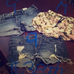 3 pairs of shorts various sizes